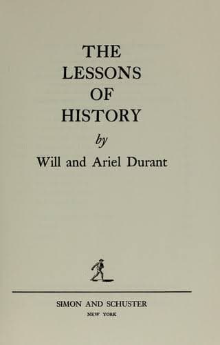 The Lessons of History